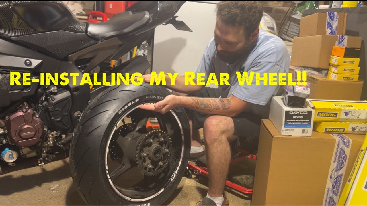 2016 Yamaha R1 Rear Wheel Installation!