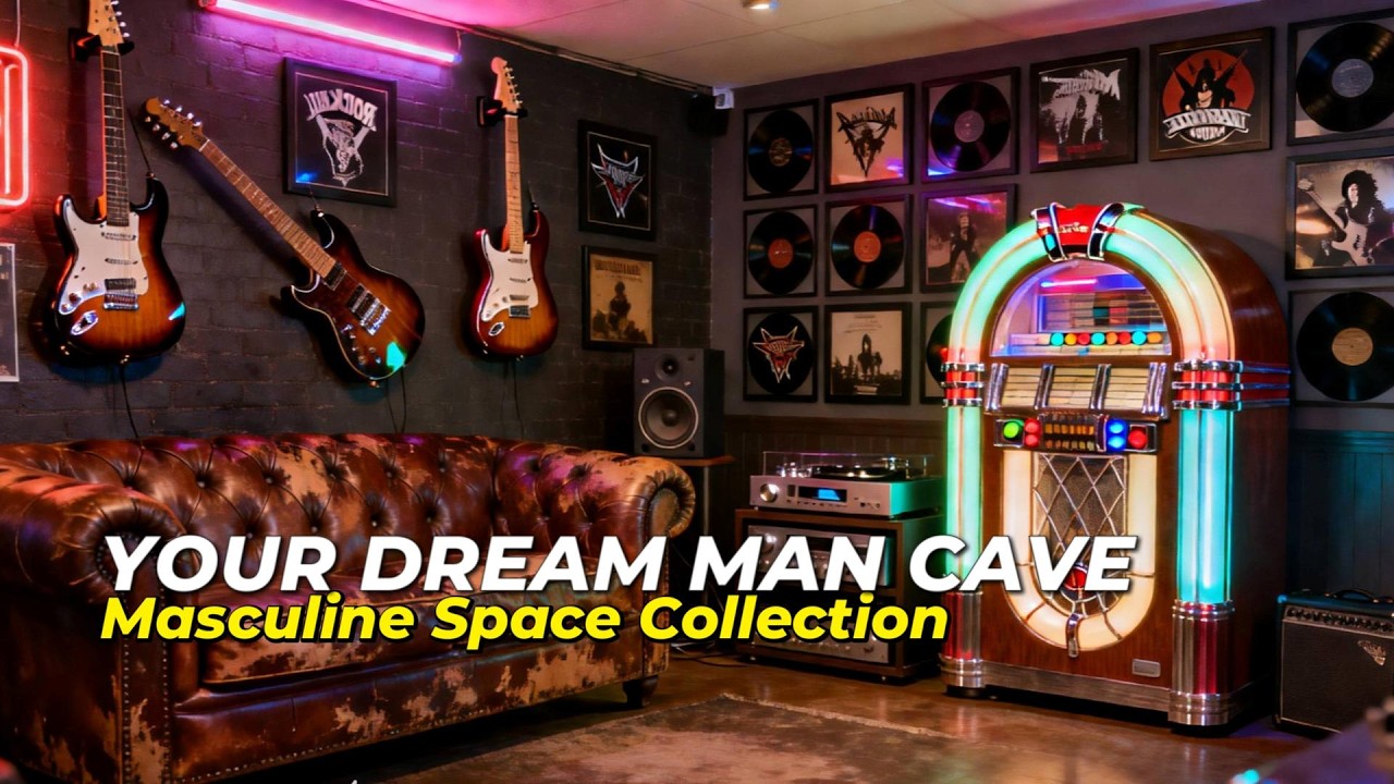 Man Cave Interior Design Ideas 2026 | Masculine Space Collection