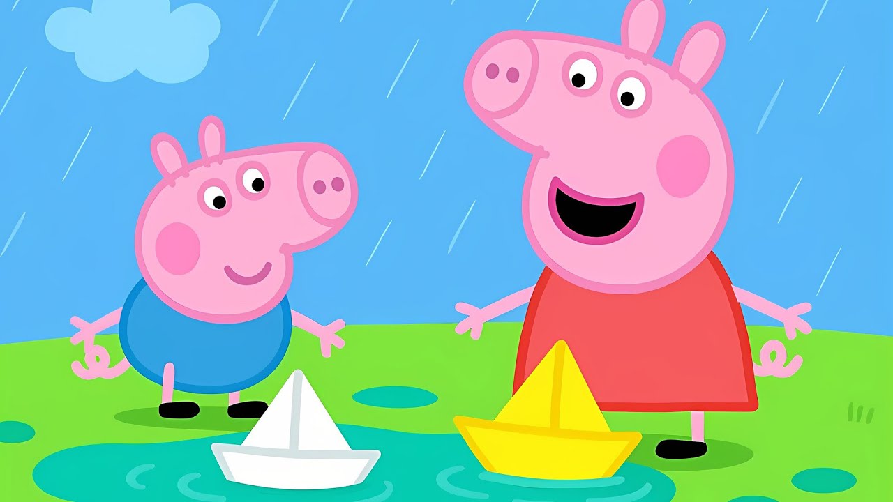 Peppa and George Pig Boat Race 🚤🐷 | Peppa Pig Funny Animation