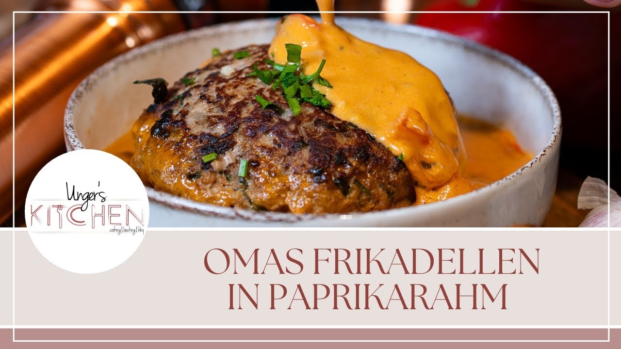 Oma&rsquo;s Frikadellen in Paprikarahm - so machst Du die besten Frikadellen der Welt!