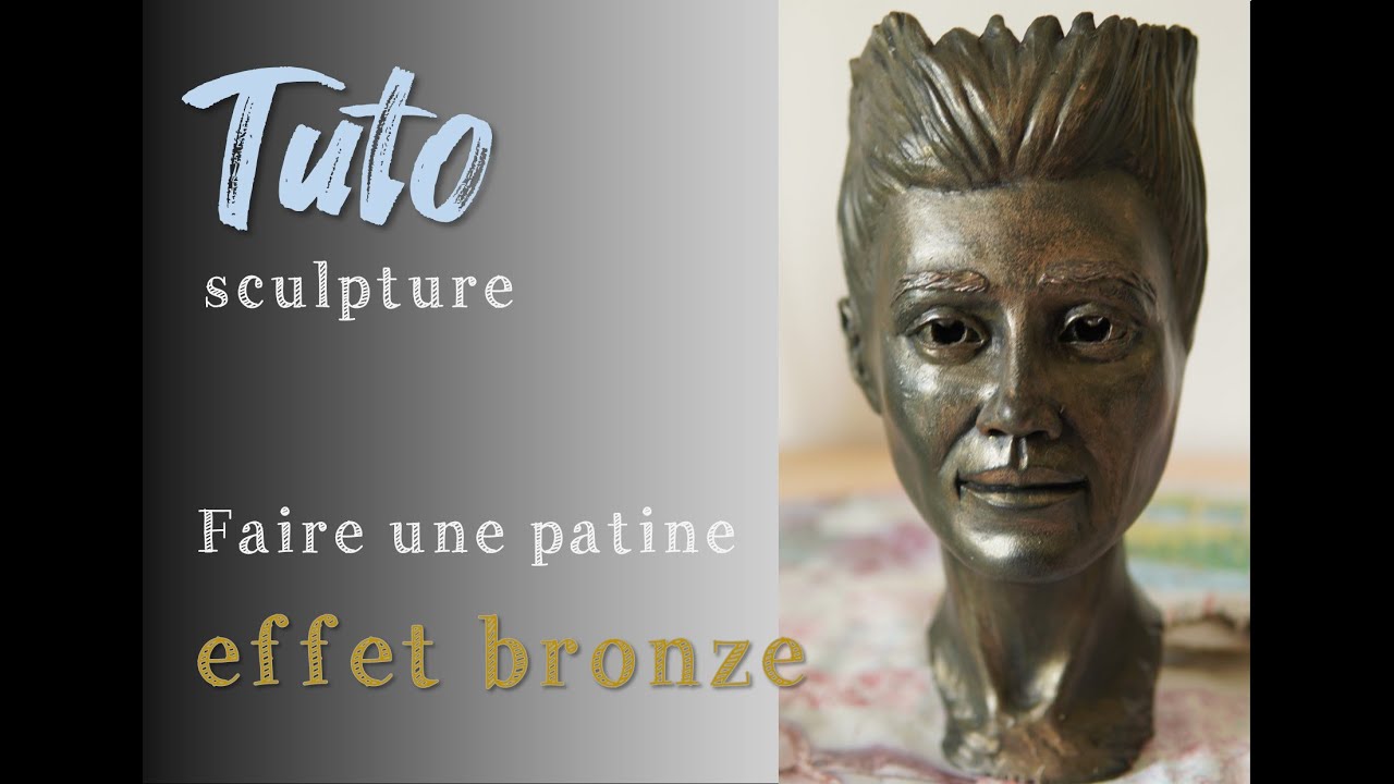 TUTORIEL : faire une patine effet Bronze sur une sculpture en terre cuite