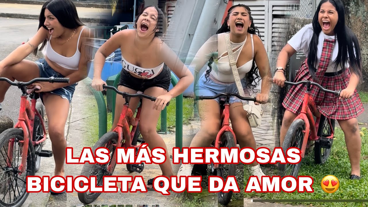 LA BICICLETA DE LA FELICIDAD DE LAS REINAS 😍🤩👀#comedy #viralvideo #youtubeshorts #video #viralvideo 