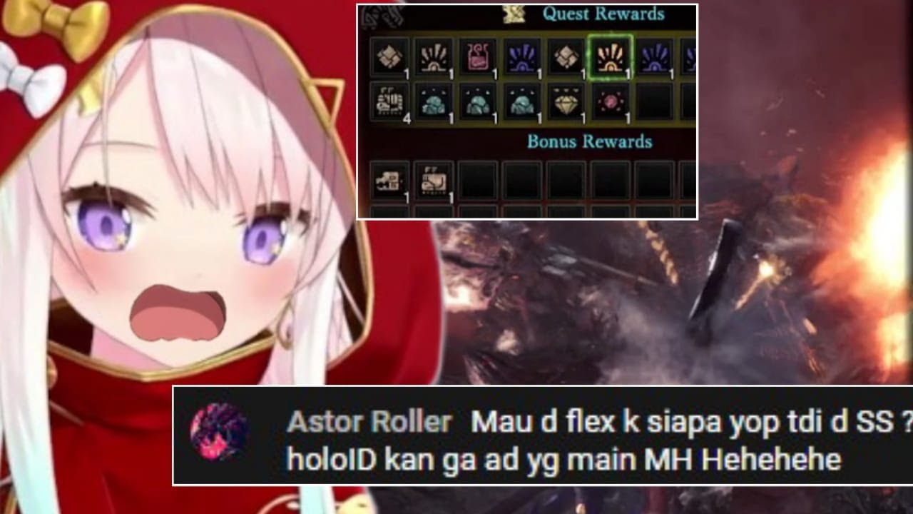 iofi kegirangan dapet item Rare tapi lupa kalo dia sedang main Monhun [Hololive CLip]
