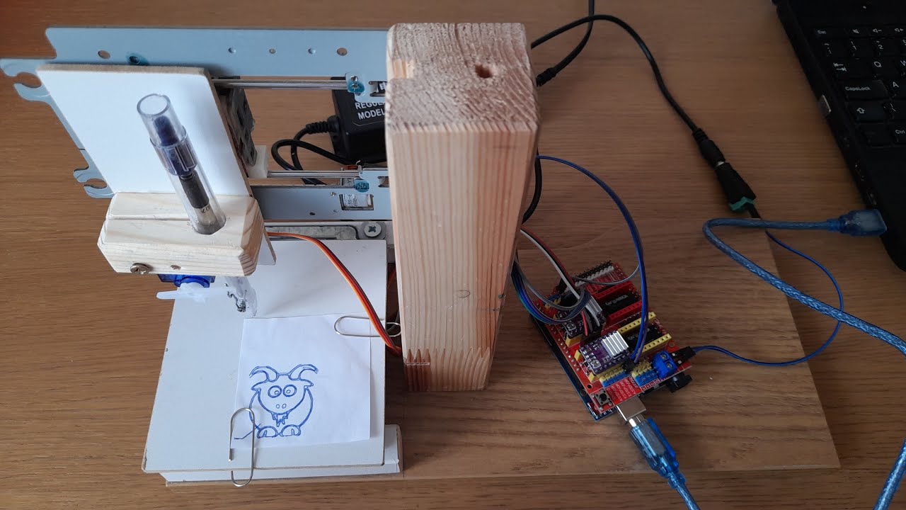 CNC Pen Plotter From Old CD Drives - A Step By Step Guide