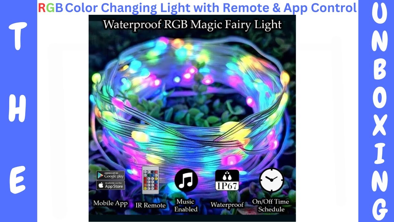 Nisco Smart Fairy Lights RGB Color Changing Light with Remote & App Control | Festival Decoration