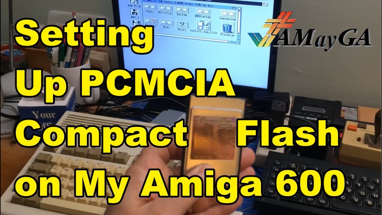 Настройка карты Compact Flash PCMCIA на моей Amiga 600 - #AMayGA
