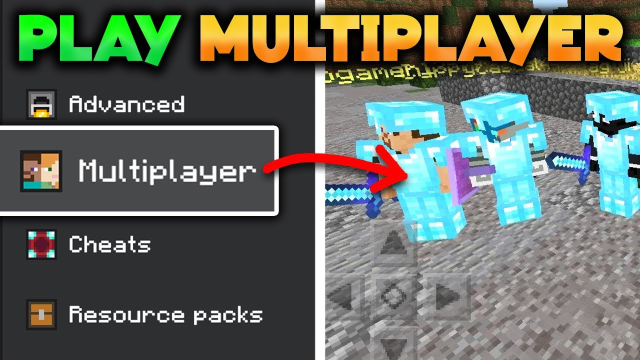 Как играть в многопользовательский режим Minecraft на мобильном телефоне — MCPE с друзьями в 2026...