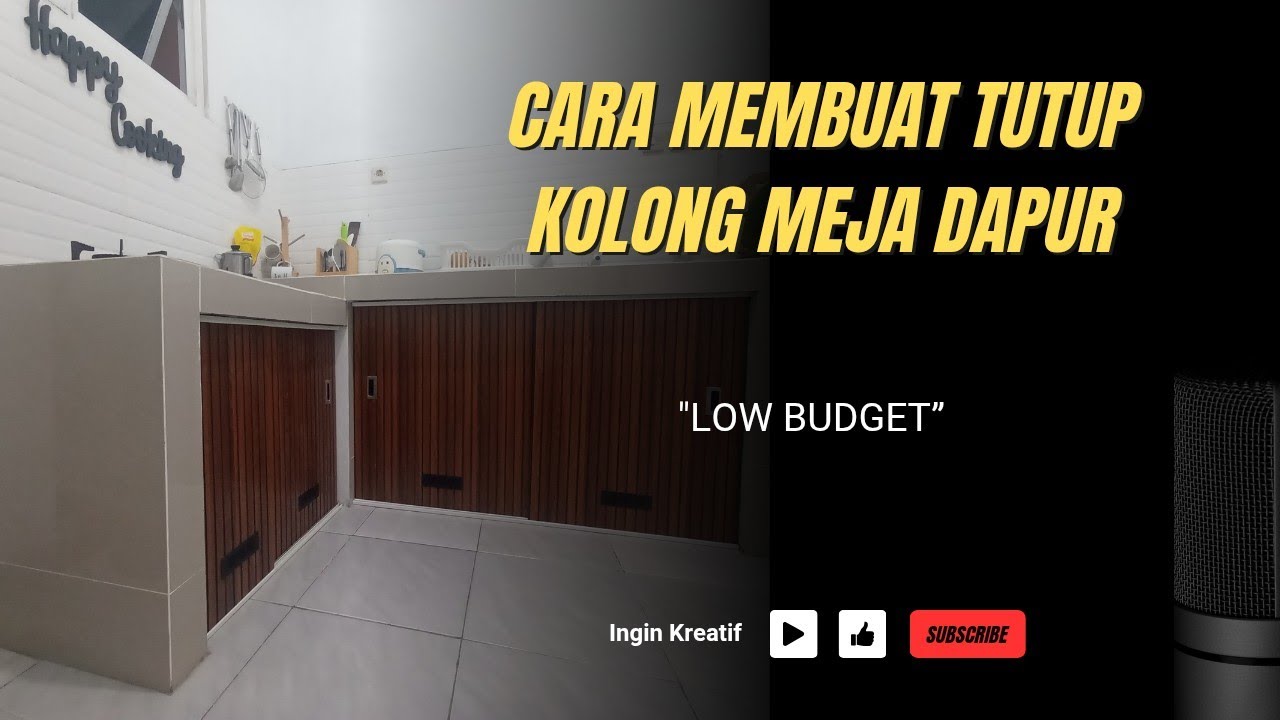 Cara Membuat Tutup Kolong Meja Dapur Dari WPC | DIY