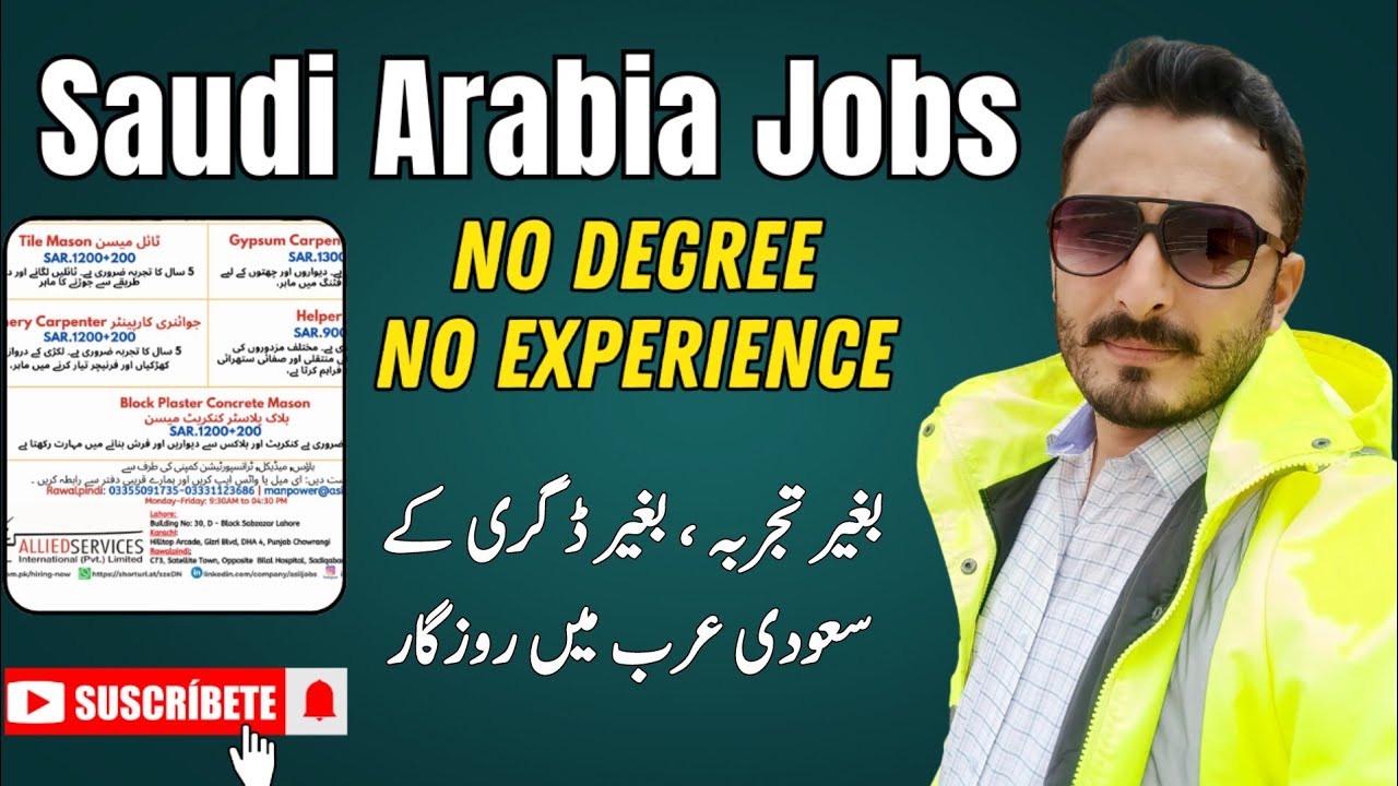 Latest Saudi Jobs Today 2025 | Allied Services Recruitment Agency Pakistan