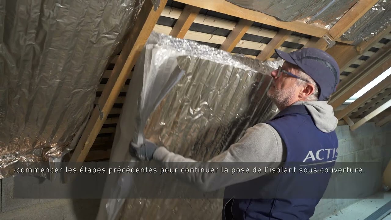 Hybris en combles aménagés – toitures à double demi-chevrons - isolation parties courantes - ACTIS
