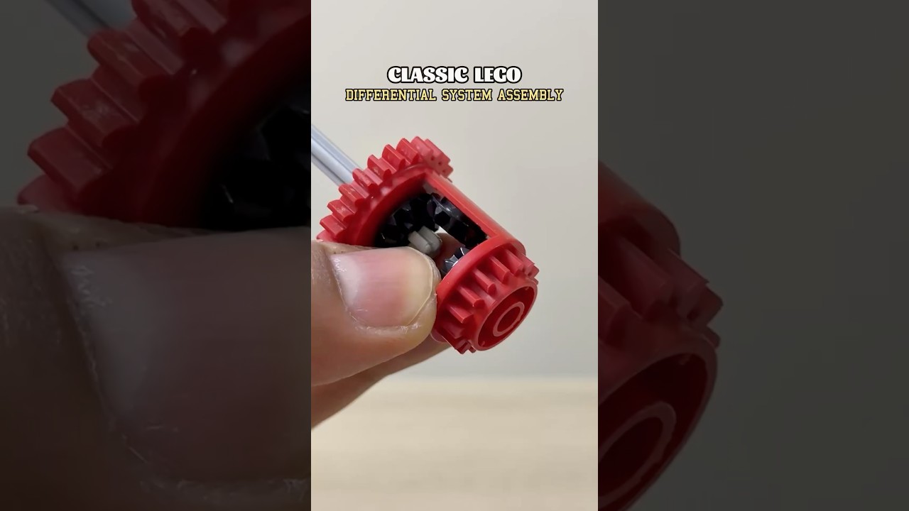 Classic LEGO Differential System Assembly #lego #legotechnic #mechanical #car
