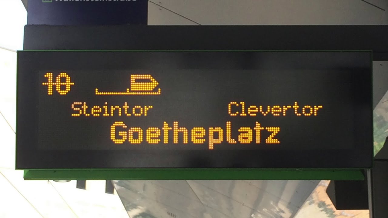 Stammstrecke D | Seltene Anzeiger der Stadtbahn Hannover