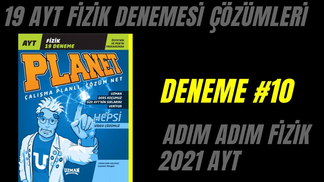 UZMAN YAYINLARI AYT FİZİK DENEME #10
