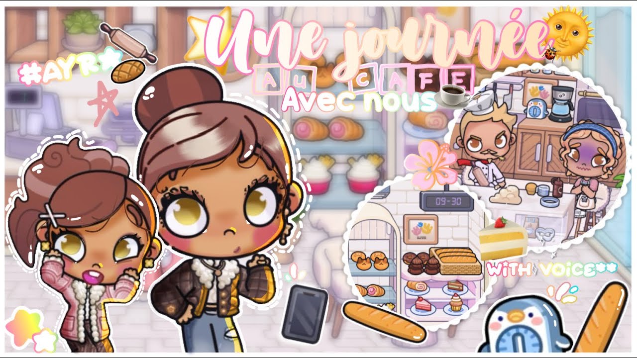 Une journée au café avec nous 🍰!!! 🌟────୨ৎ────#ayraspam#avatarworld 🐝🌈