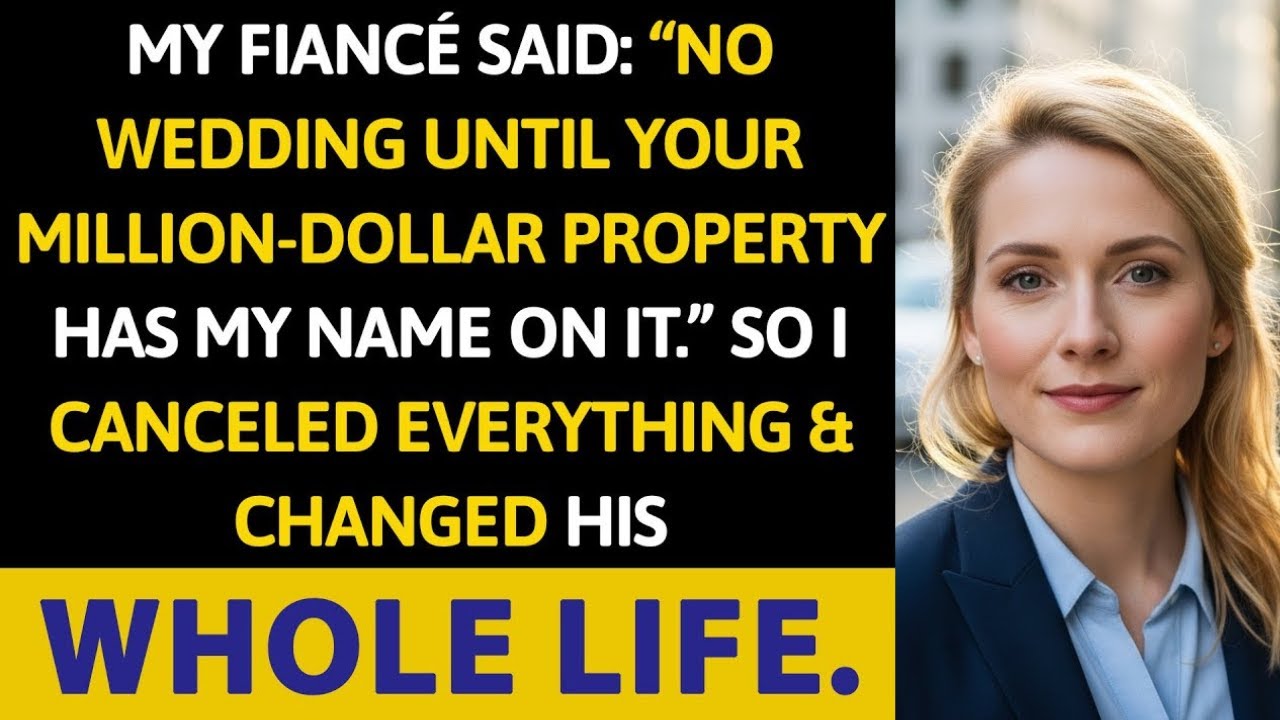 “Put My Name on Your Million-Dollar Property or No Wedding,” My Fiancé Demanded—So I Walked Away.
