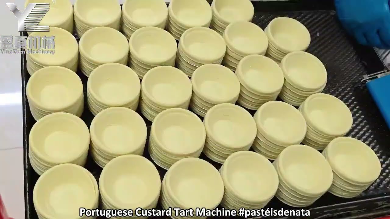 Portuguese Custard Tart Machine #past&eacute;isdenata #tarts #bakerymachine #foodmachine