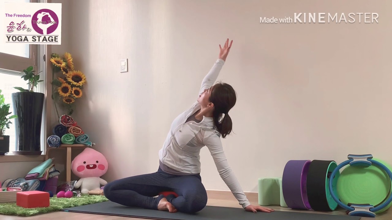 요가개인레슨 기본베이직 / 허리푸는 편안한 동작 / 초보자요가 / 개인맞춤요가레슨