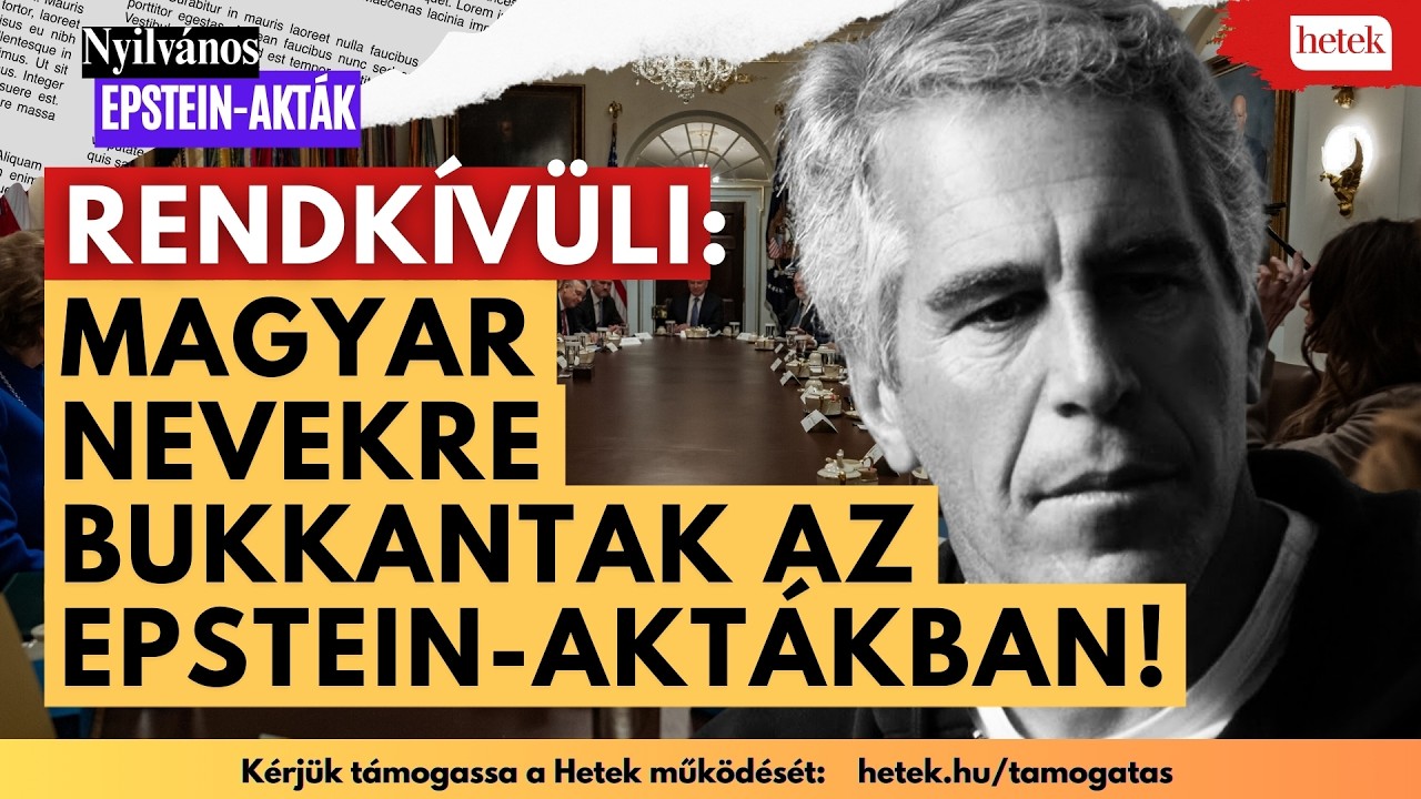 Rendk&iacute;v&uuml;li: Magyar nevekre bukkantak az Epstein-akt&aacute;kban! | Rendk&iacute;v&uuml;li h&iacute;rek