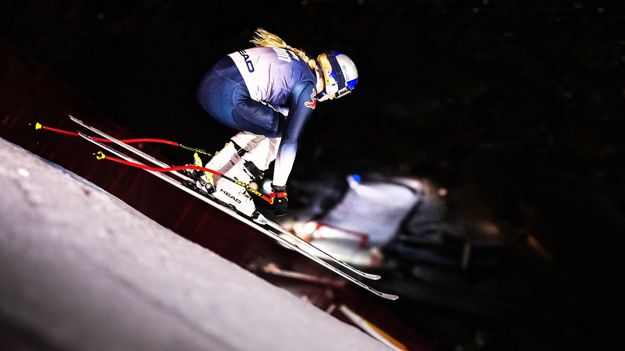 Skiing The World&rsquo;s Hardest Ski Run In The Dark | Lindsey Vonn