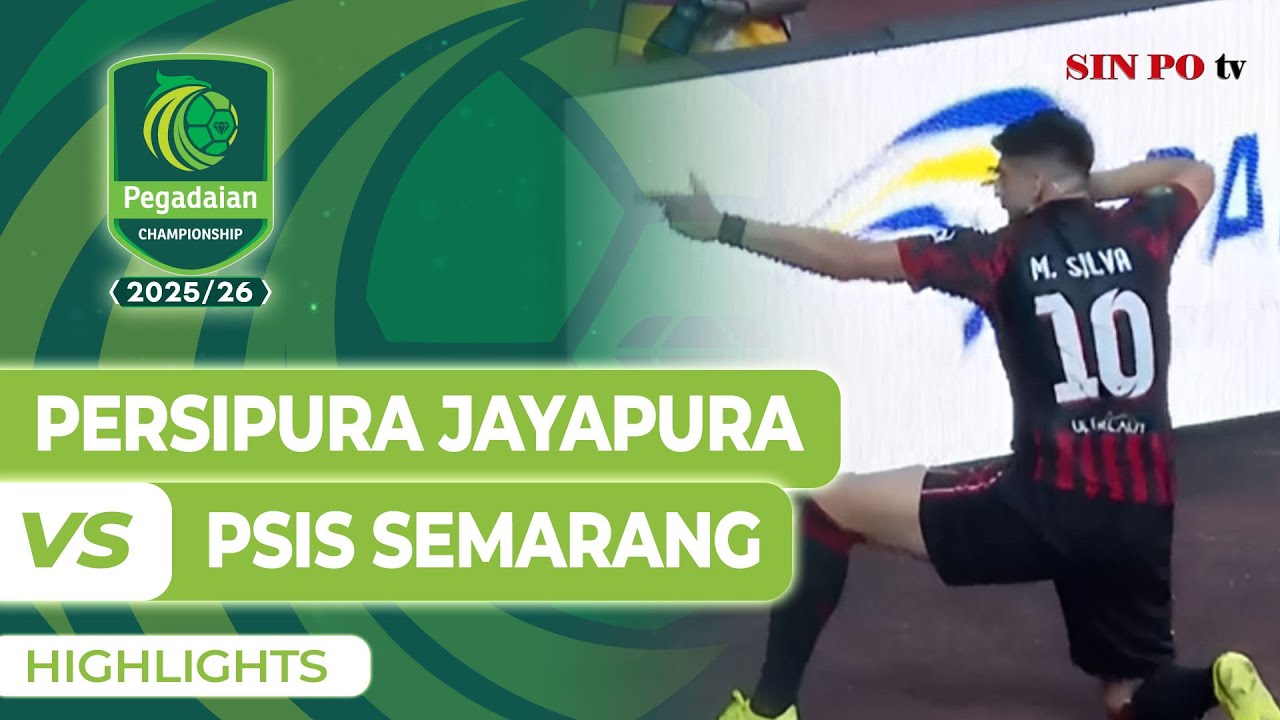 PERSIPURA Jayapura VS PSIS Semarang - Highlights | Pegadaian Championship 2025/26 #Pekan2