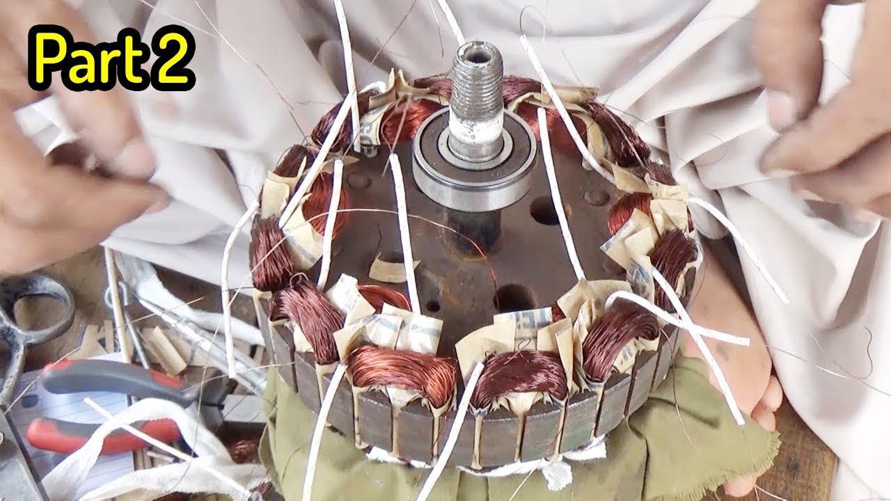 How To Rewind Ceiling Fan By Hand Part 2