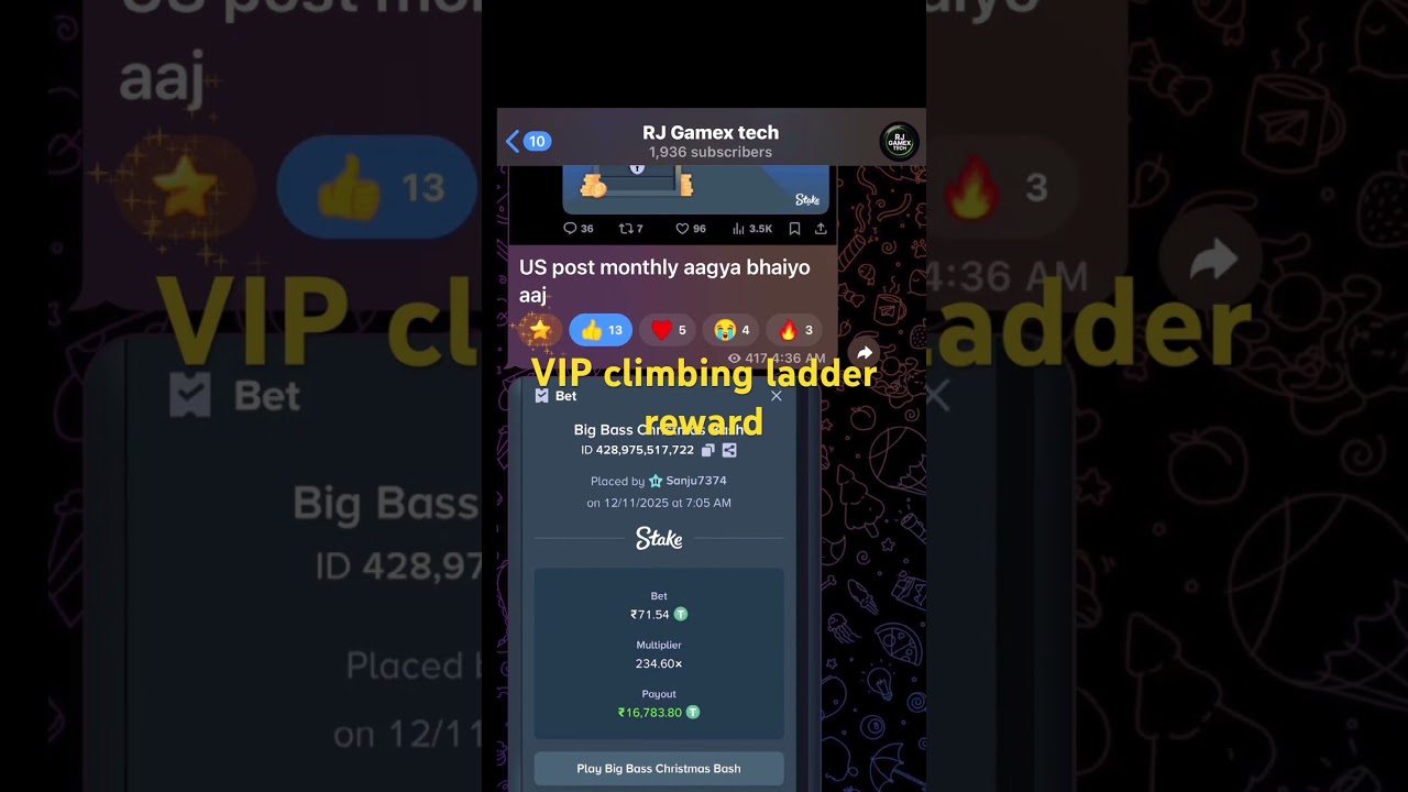 VIP ladder bonus // stake December bonus 