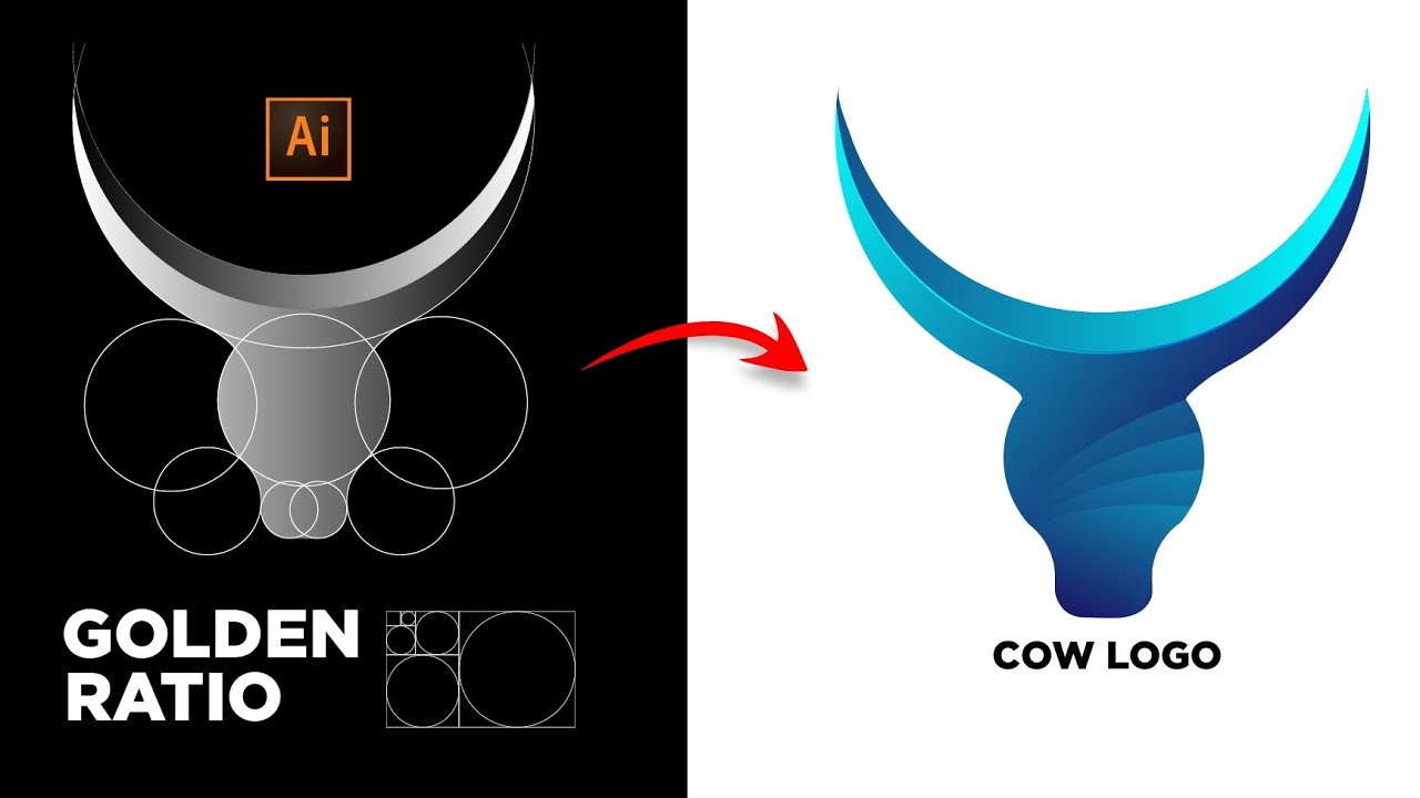 How To Design a Logo With Golden Ratio | Adobe Illustrator Tutorial