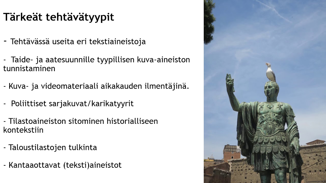 Historian yo-koe: opettele ainakin nämä asiat