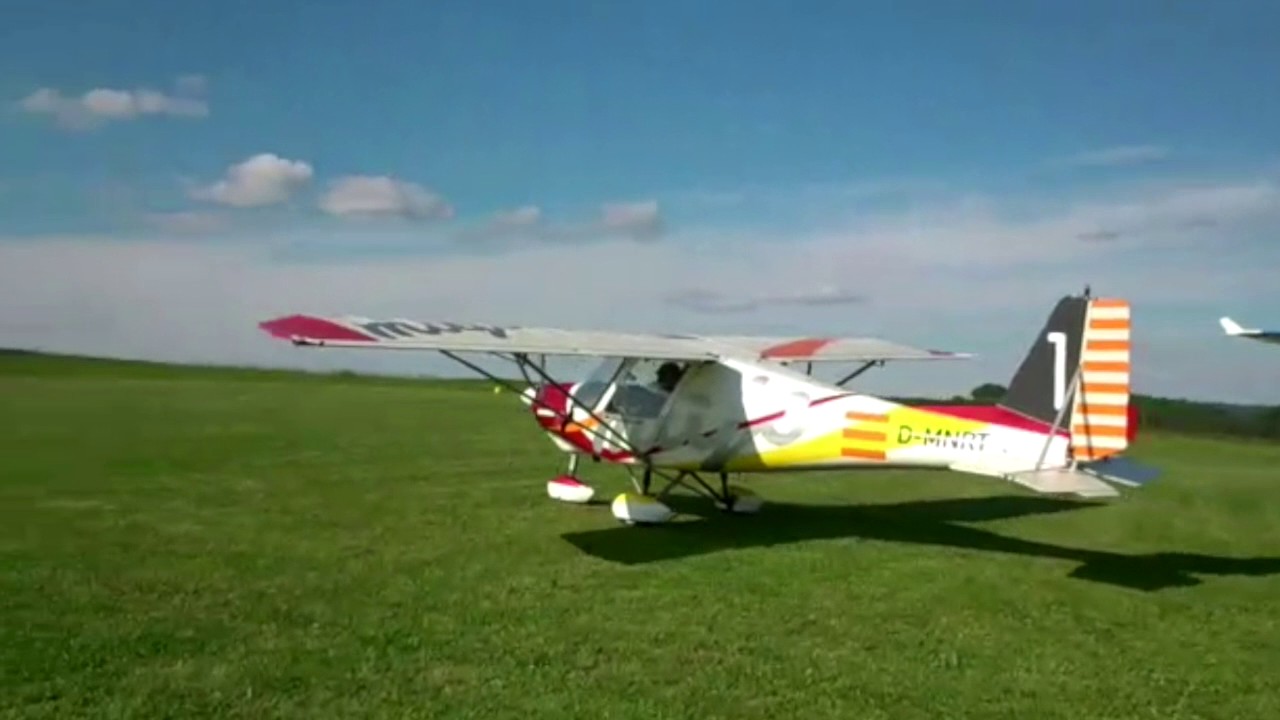 Anflug und Start am Flugplatz Imsweiler-Donnersberg