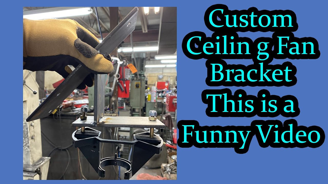 Custom Welded Angled Ceiling Fan Bracket - Ronin Master Properties