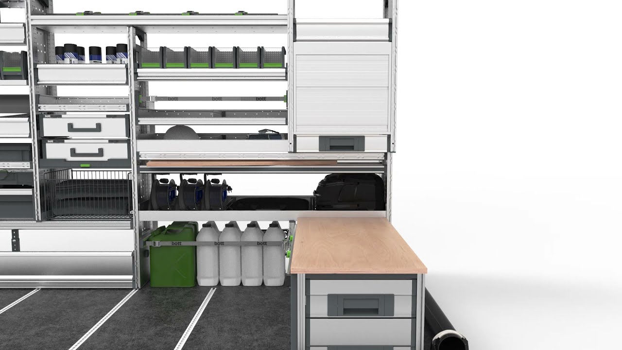 bott vario3 van racking system.