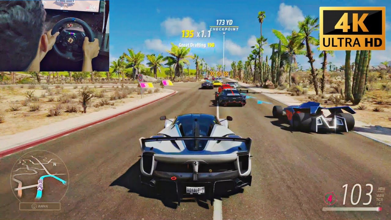 FERRARI FXX-K VS HYPERCAR | Forza Horizon 5 | logitech g923 Steering Wheel Gameplay (4K)