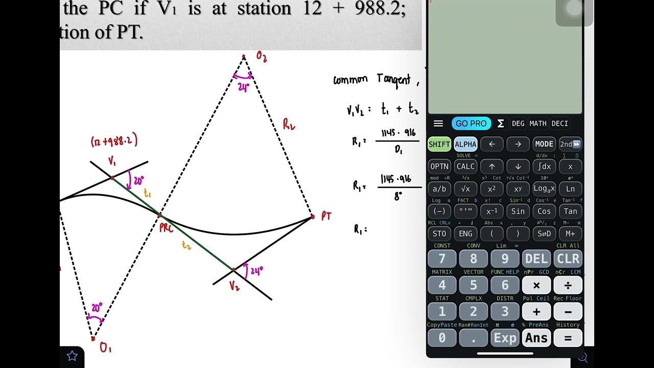 Reversed Curves Example 1