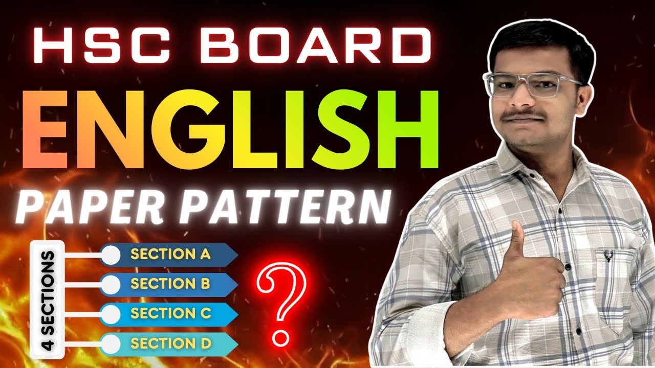 HSC English Question Paper Pattern | Strategy For English | HSC Board 2026 | #hscboardexam