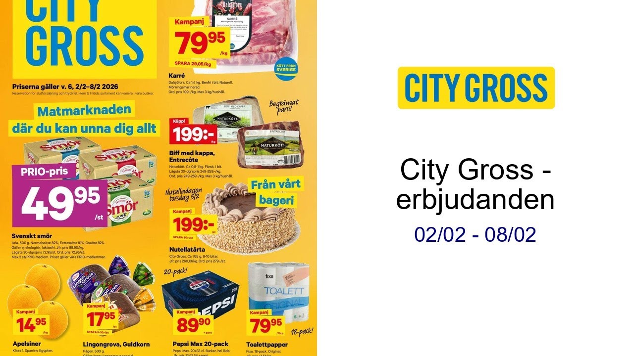 City Gross - erbjudanden 02/02 - 08/02
