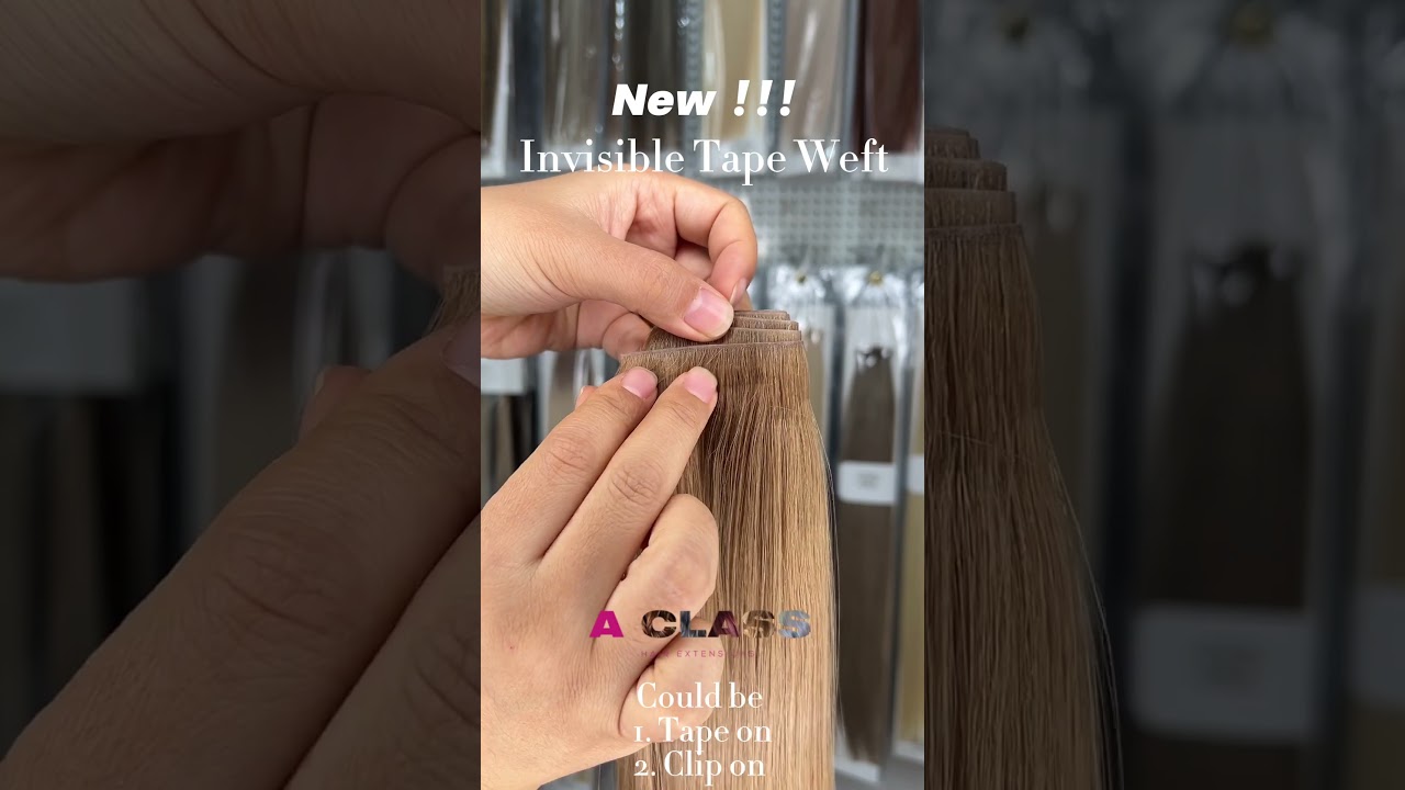 New !!! New item just released! Invisible tape Weft hair extensions, invisible and easy to put on