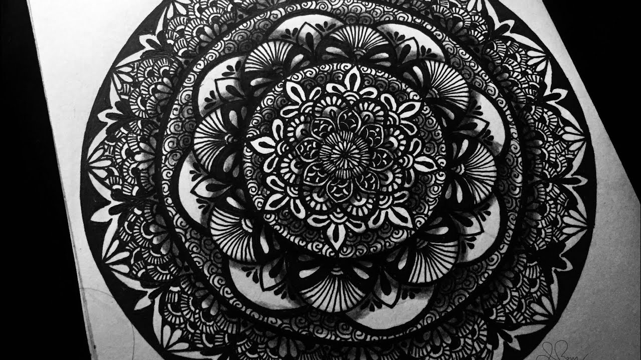 3D Mandala Art with gel pen | (time lapse) | Twilight Time Art