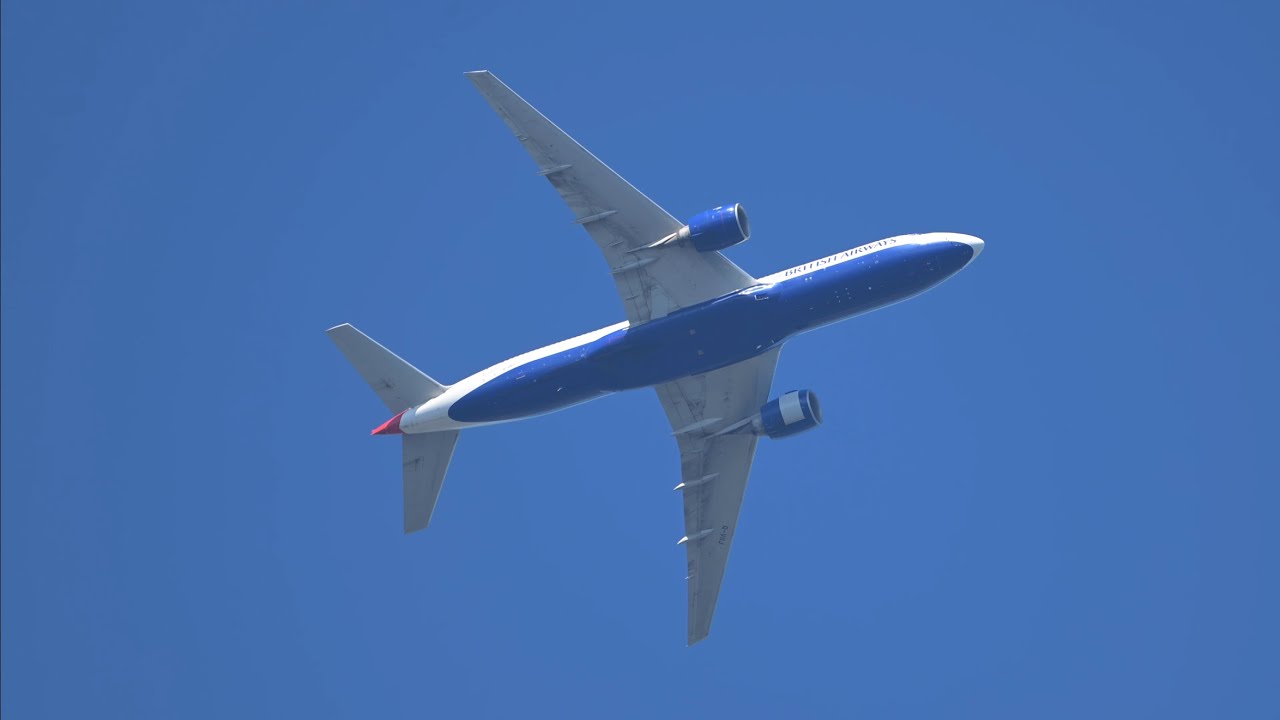 Heathrow 09R flyovers filmed from home during a gusty spell 29/07/2024