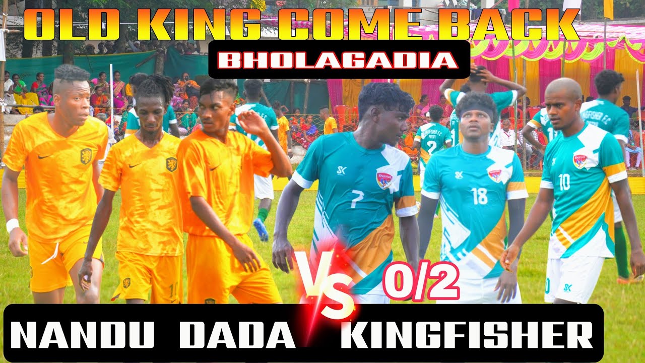 kingfisher potka  02 Vs 00  Nandu dada Bholagadia football match // #bhalagadia #kingfisher 