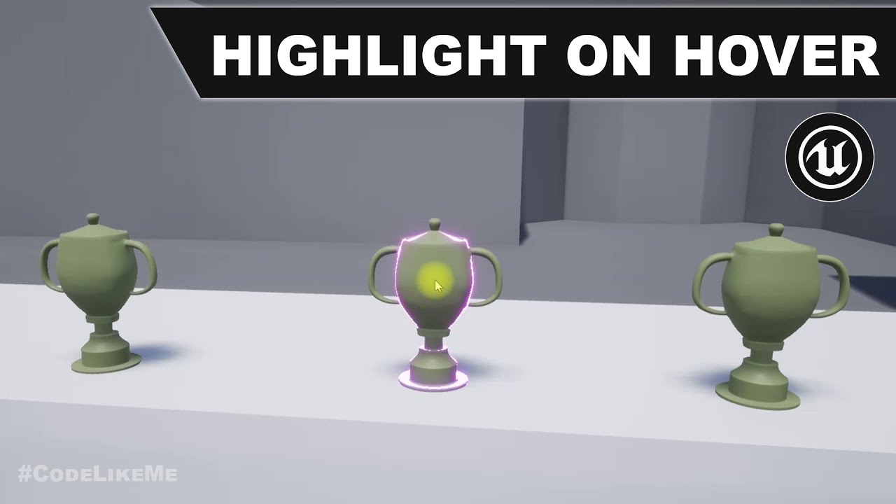 Подсветка объекта при наведении в Unreal
