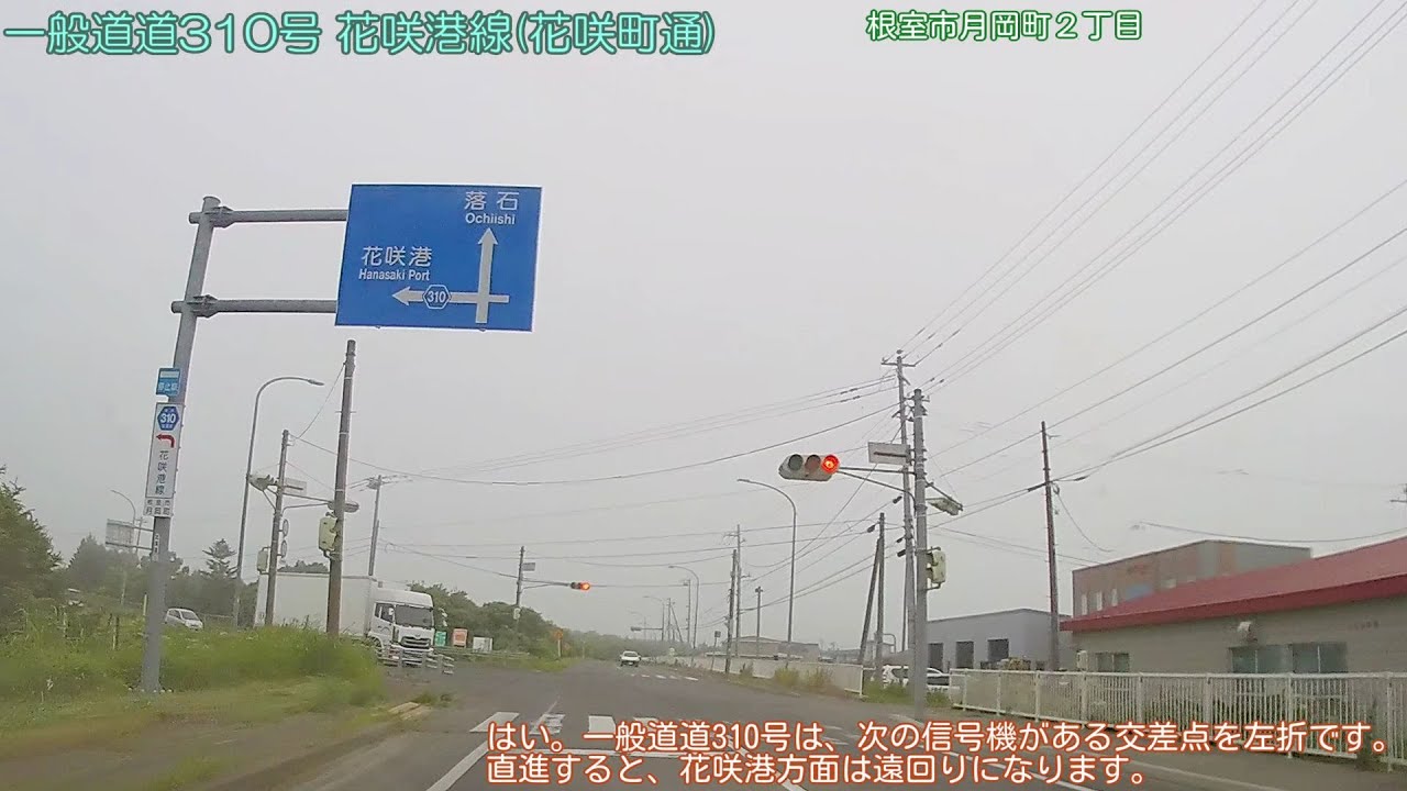 【車載動画／北海道 FullHD】一般道道310号 花咲港線〔往還〕(2024/07/04)
