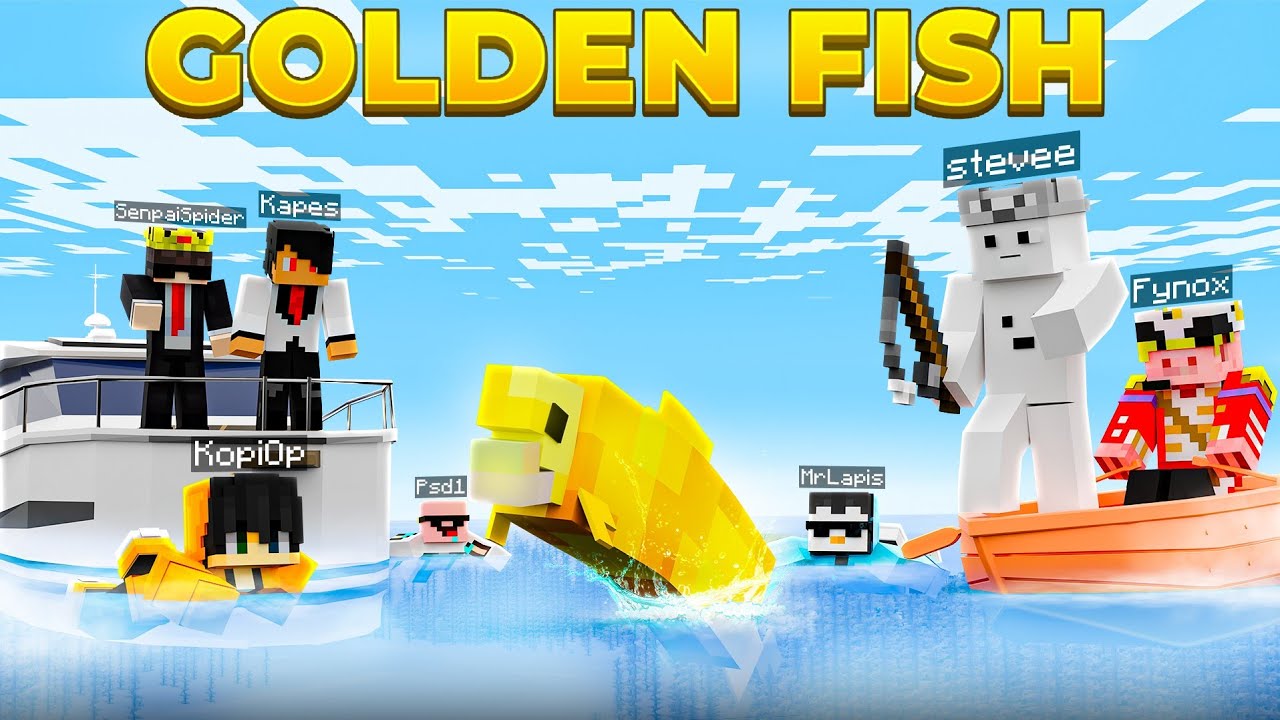 This Golden Fish is Impossible to Catch in This Minecraft Server