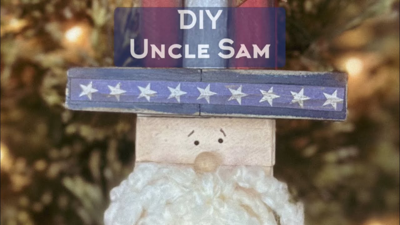 Patriotic Uncle Sam (Using Dollar Tree Blocks)