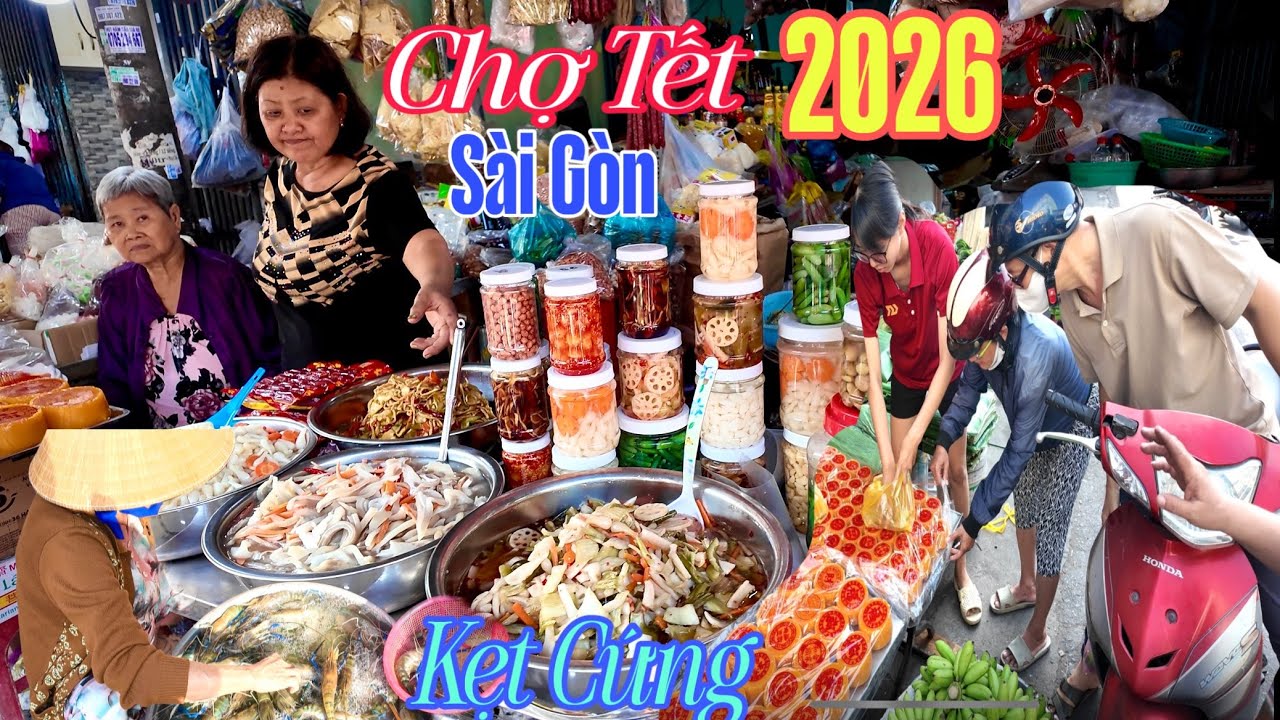 Bất Ngờ Chợ Xóm Củi Quận 8 Tết Sài Gòn Tràn Ngập Đặc Sản Người Hoa Ngày Ông Táo 