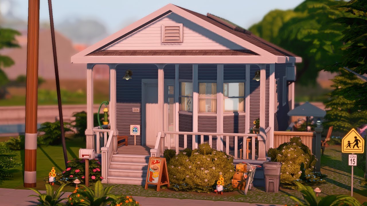 building a house for SINGLE MOM in the sims 4 with drama!