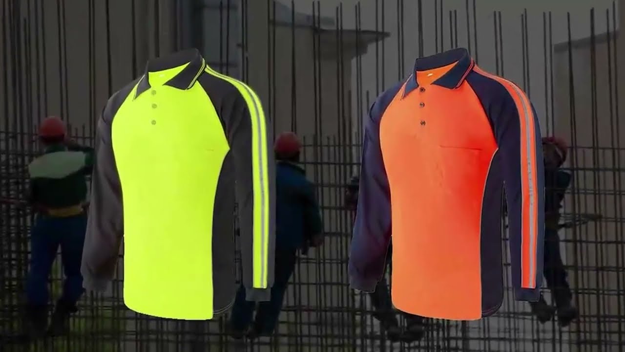 Yangyee Safety Long Sleeve Reflective T Shirt