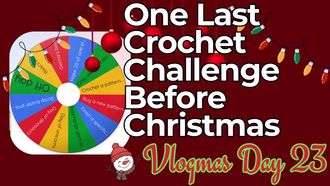 One Last Crochet Challenge Before Christmas 🎄🧶 | Vlogmas Day 23