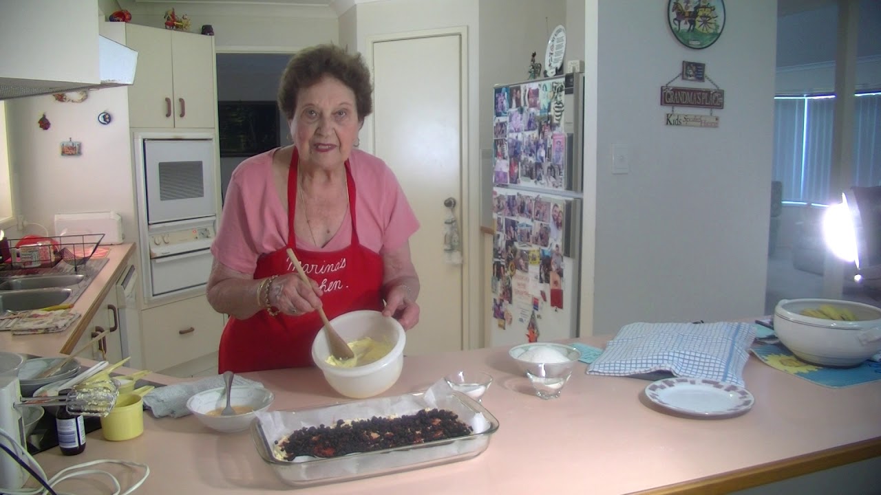 MARINA'S  KITCHEN  ---COCONUT  CURRANT  SLICE ---