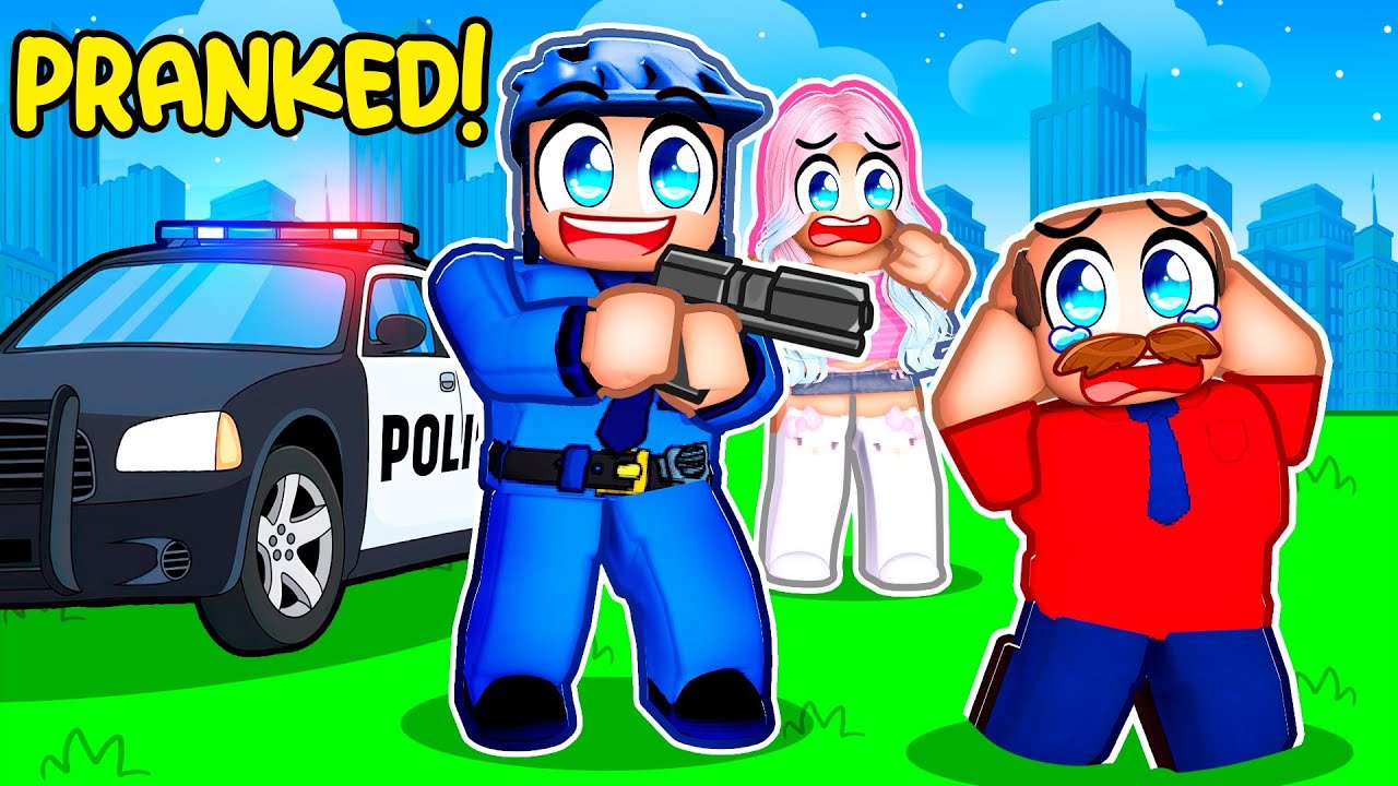 Pranking My Daddy As A COP In Roblox!