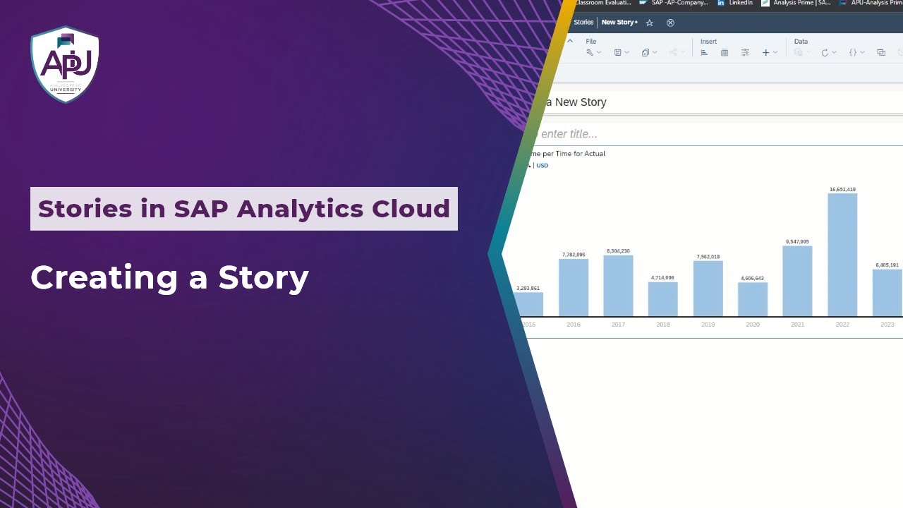 Создание истории в SAP Analytics Cloud